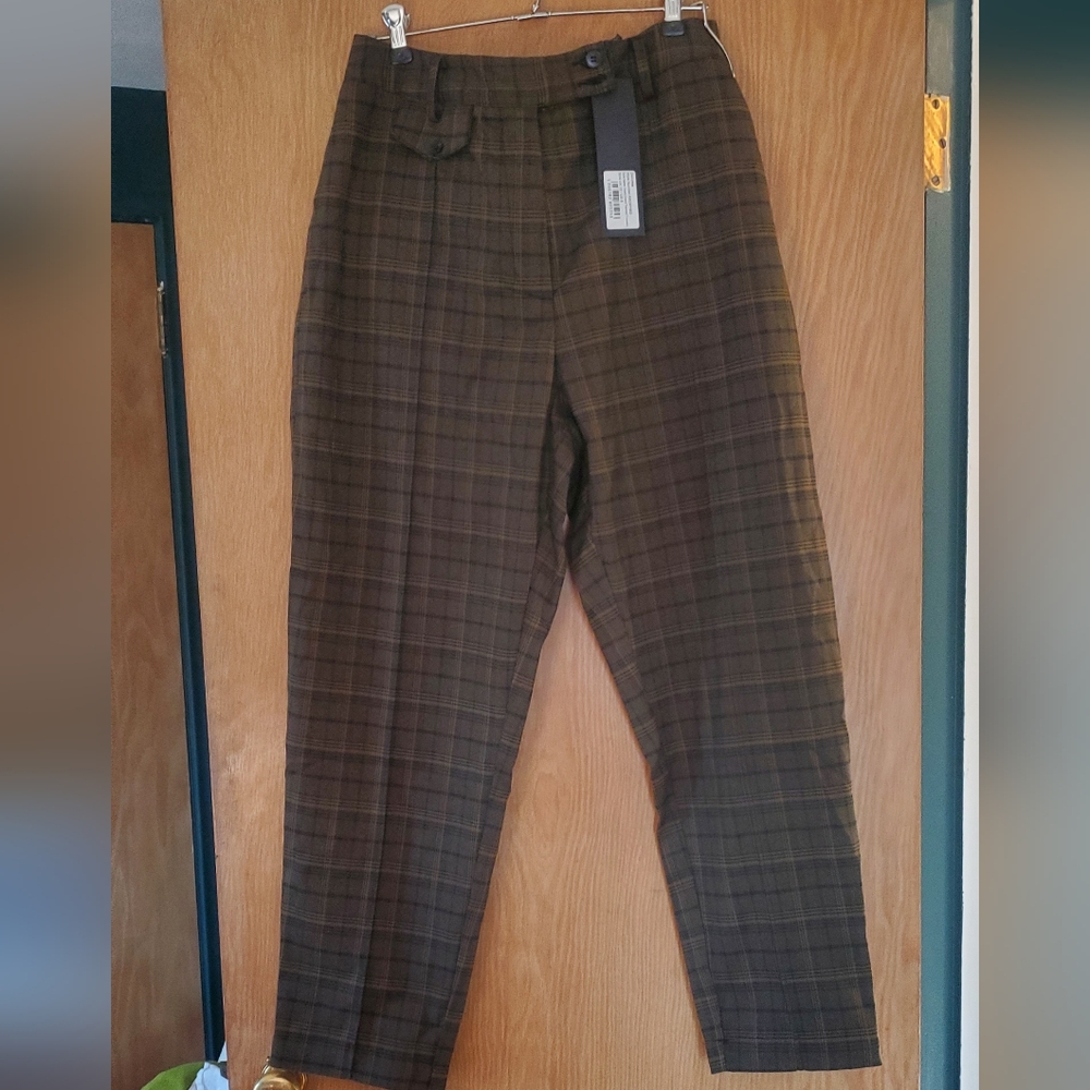 Heath Check Tapered Trousers